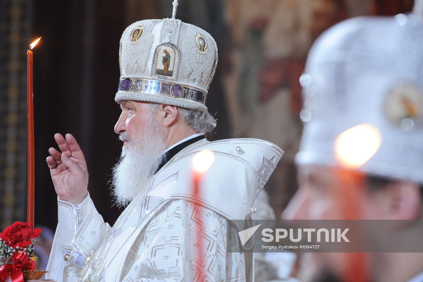 Festive Easter service held at Christ the Savior Cathedral