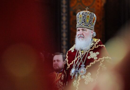 Festive Easter service held at Christ the Savior Cathedral