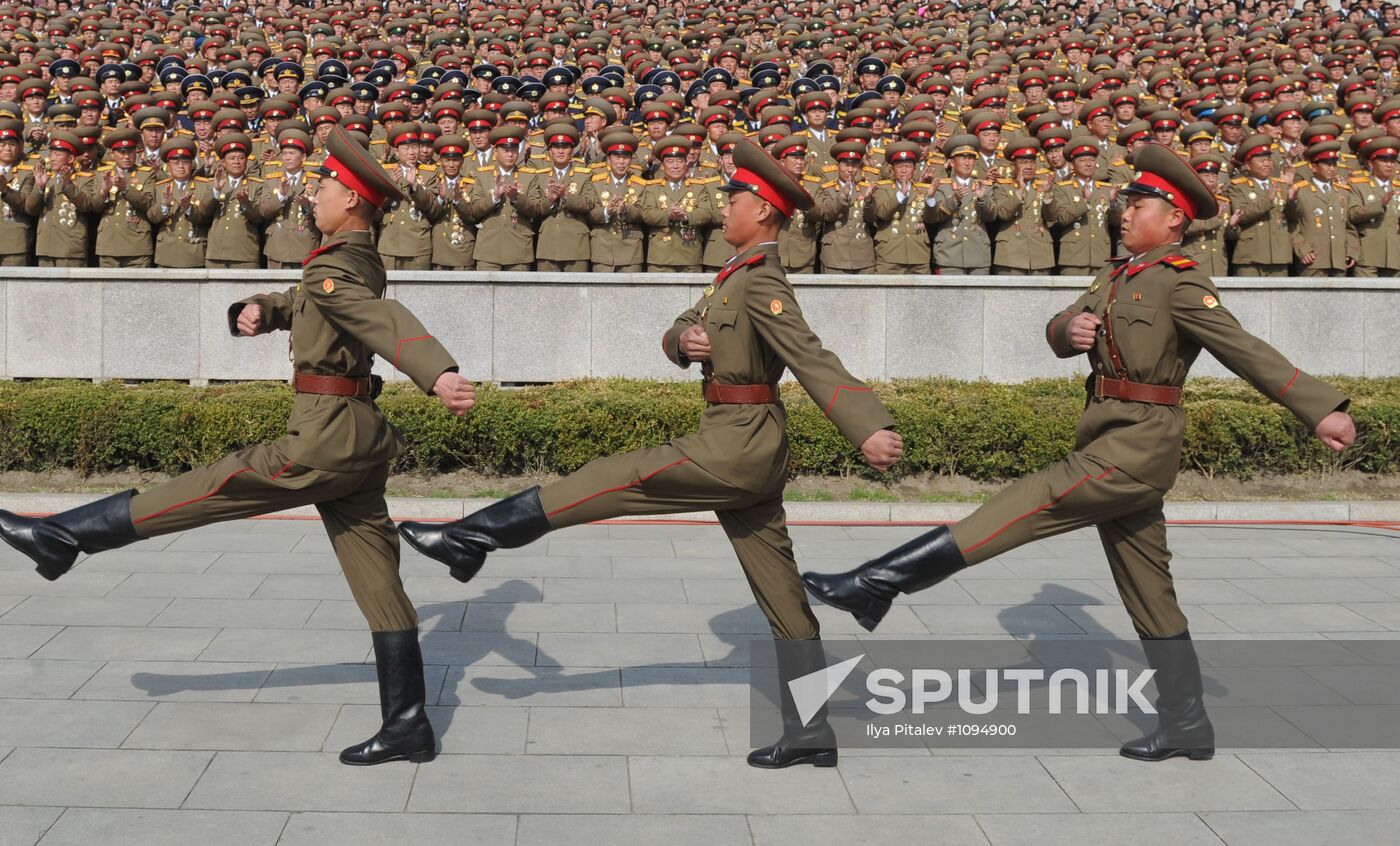 Military parade marks Kim Il-sung's 100th birthday