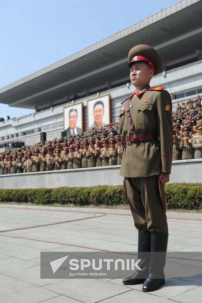 Military parade marks Kim Il-sung's 100th birthday