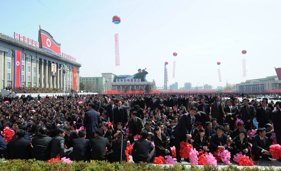 Military parade marks Kim Il-sung's 100th birthday