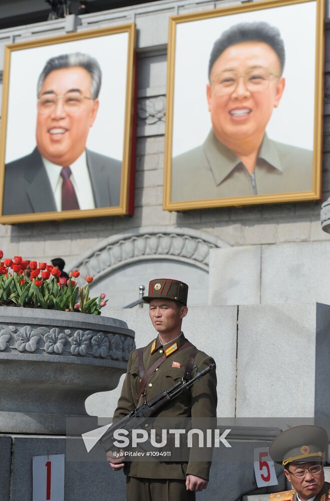 Military parade marks Kim Il-sung's 100th birthday