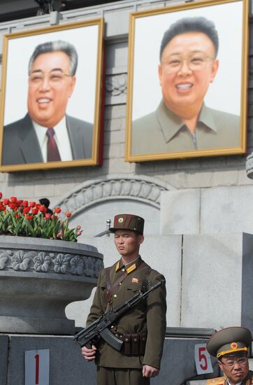 Military parade marks Kim Il-sung's 100th birthday