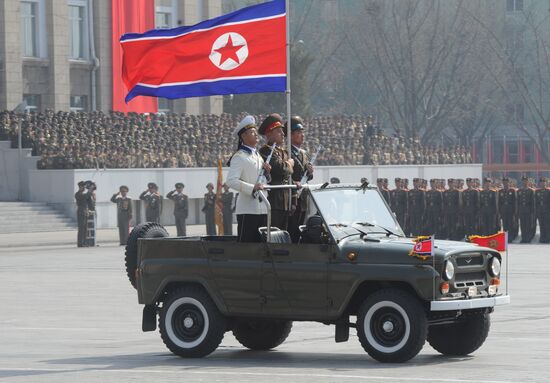 Military parade marks Kim Il-sung's 100th birthday