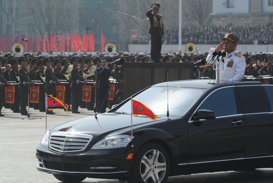 Military parade marks Kim Il-sung's 100th birthday