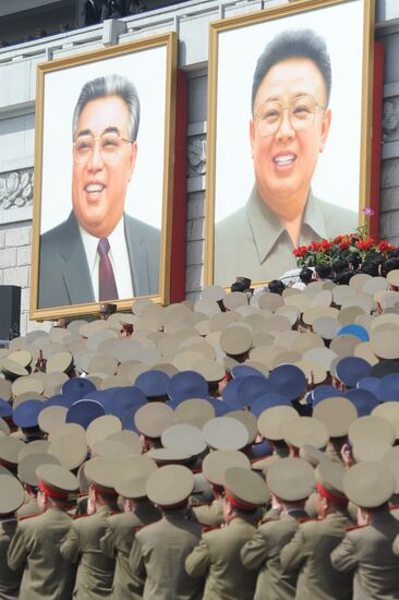 Military parade marks Kim Il-sung's 100th birthday