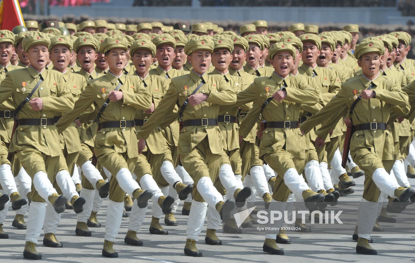 Military parade marks Kim Il-sung's 100th birthday