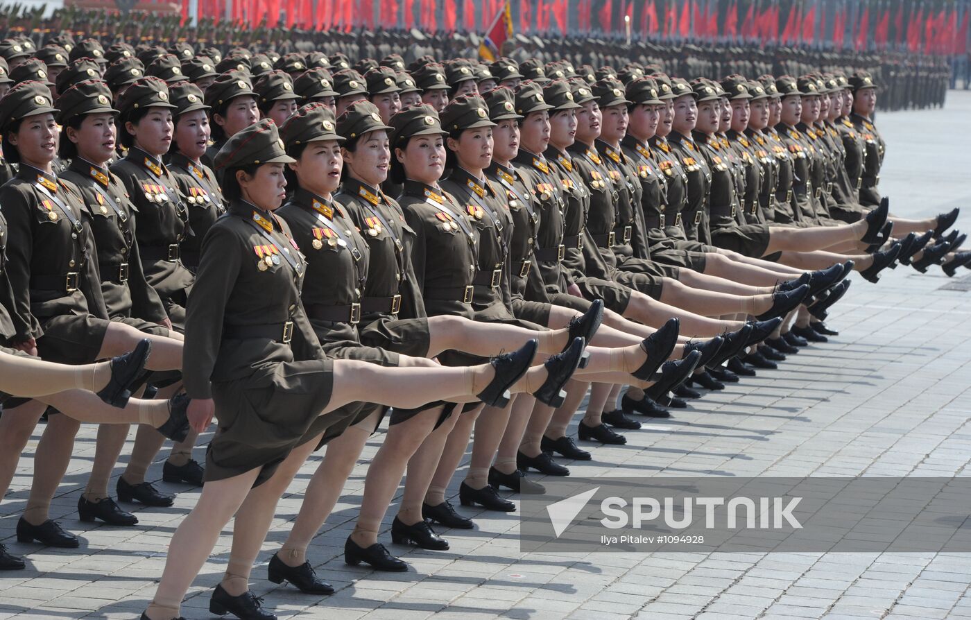 Military parade marks Kim Il-sung's 100th birthday