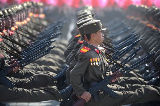 Military parade marks Kim Il-sung's 100th birthday