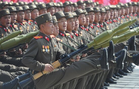 Military parade marks Kim Il-sung's 100th birthday