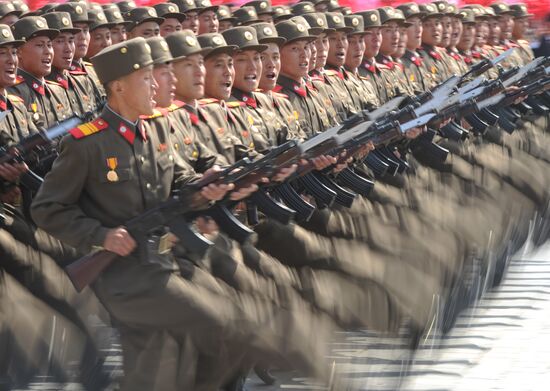 Military parade marks Kim Il-sung's 100th birthday
