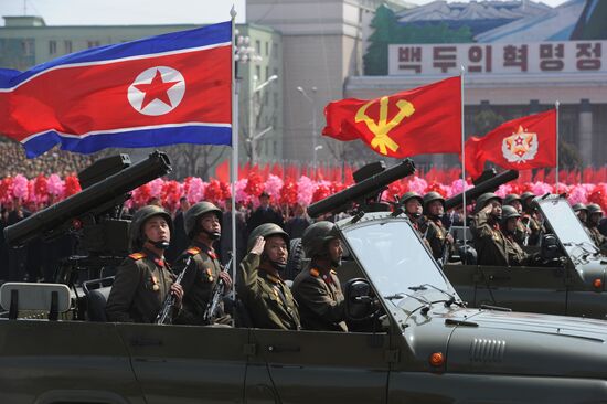 Military parade marks Kim Il-sung's 100th birthday