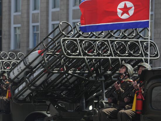 Military parade marks Kim Il-sung's 100th birthday