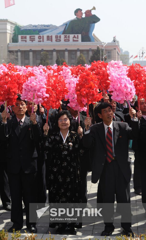 Military parade marks Kim Il-sung's 100th birthday