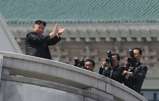 Military parade marks Kim Il-sung's 100th birthday