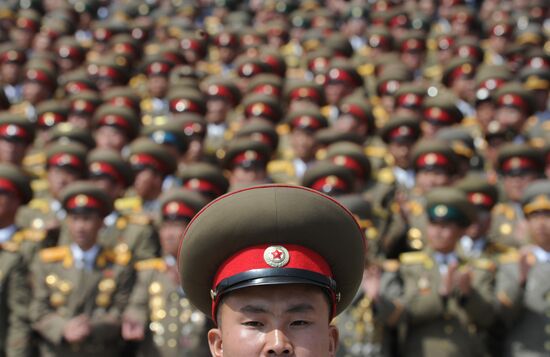 Military parade marks Kim Il-sung's 100th birthday
