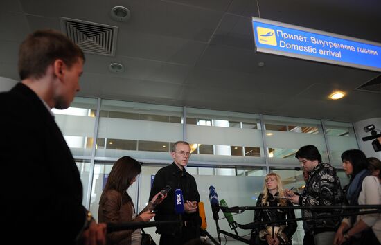 Oleg Shein, former candidate for Astrakhan Mayor, in Moscow