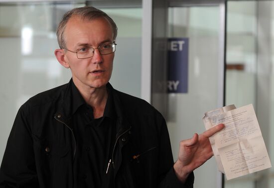 Oleg Shein, former candidate for Astrakhan Mayor, in Moscow