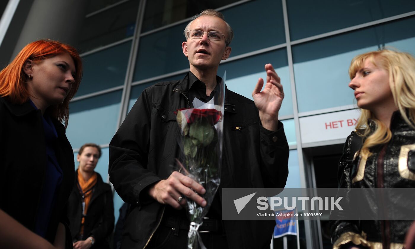 Oleg Shein, former candidate for Astrakhan Mayor, in Moscow