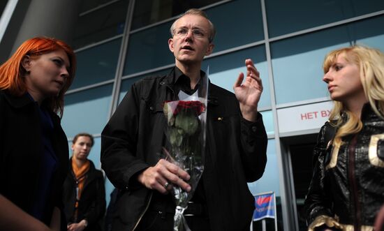 Oleg Shein, former candidate for Astrakhan Mayor, in Moscow