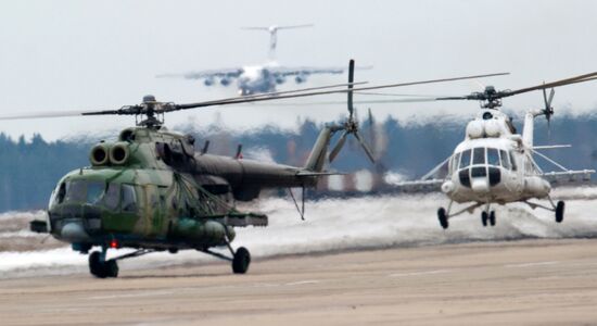 Torzhok Center helicopter pilots train for Victory Day Parade