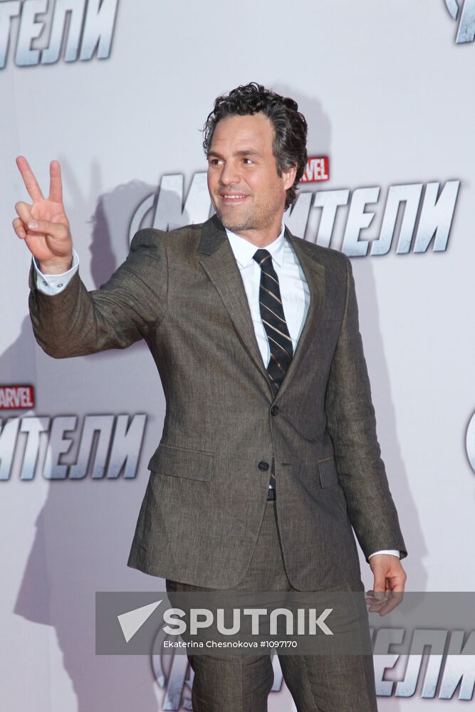 Film by director Joss Whedon "The Avengers" premieres in Moscow