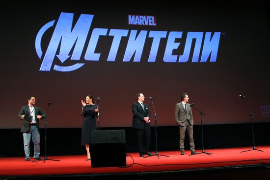 Film by director Joss Whedon "The Avengers" premieres in Moscow