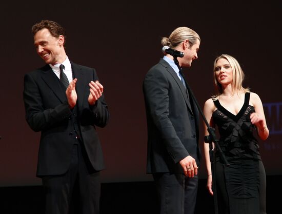 "The Avengers" directed by Joss Whedon premieres in Moscow