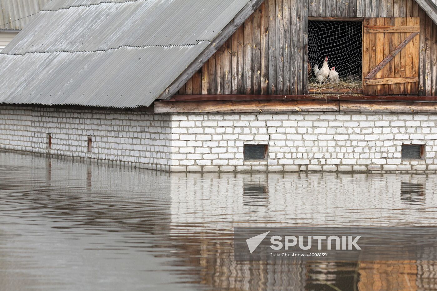 Flooding in Krasnoslobodsk, Mordovia
