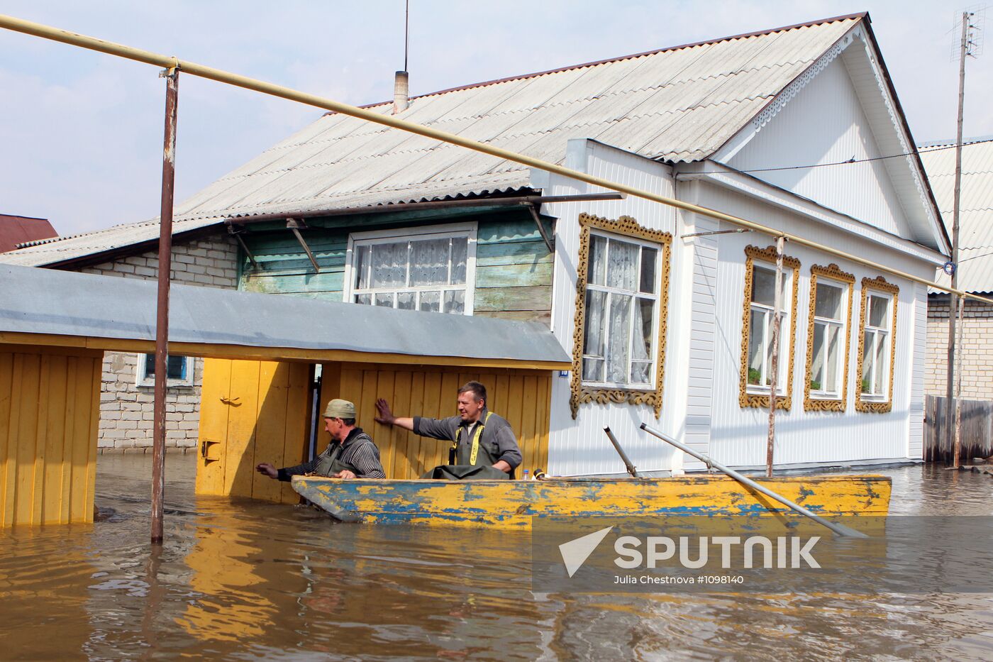 Flooding in Krasnoslobodsk, Mordovia