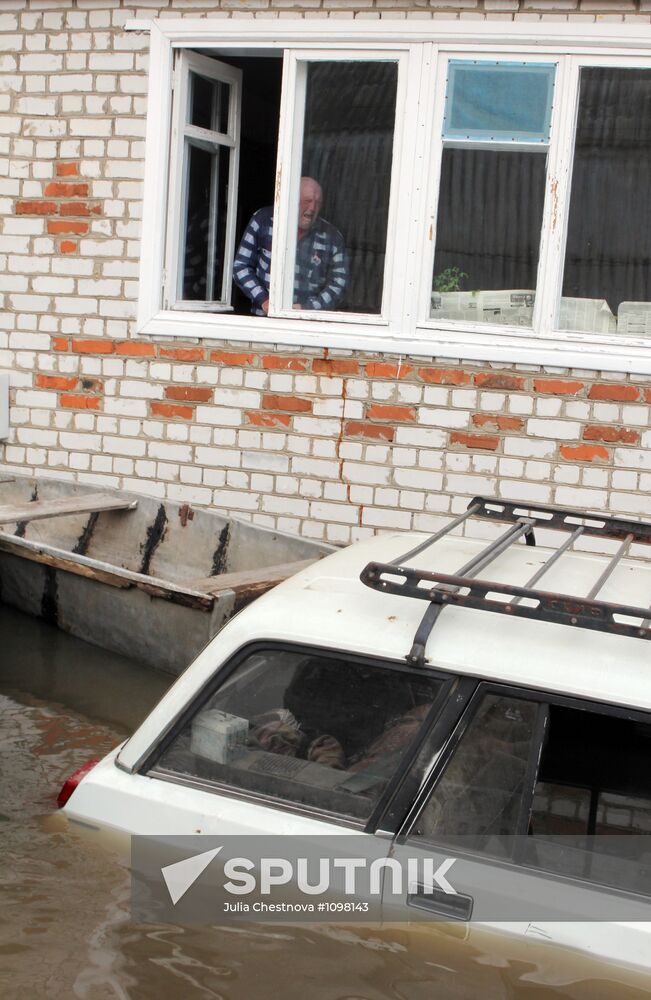 Flooding in Krasnoslobodsk, Mordovia