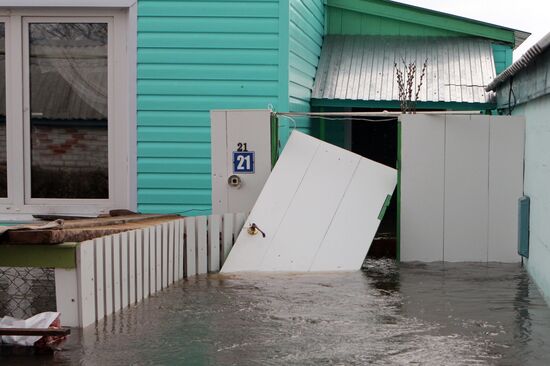 Flooding in Krasnoslobodsk, Mordovia