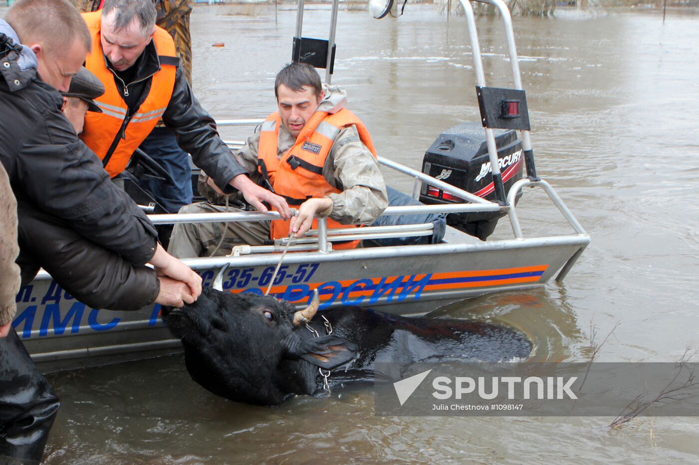 Flooding in Krasnoslobodsk, Mordovia