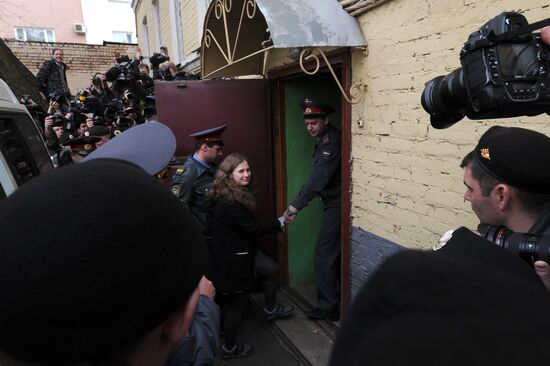 Court session in Pussy Riot case