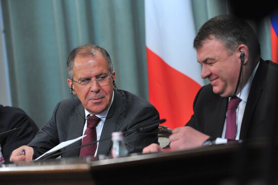 Meeting of Russian and Italian foreign and defense ministers