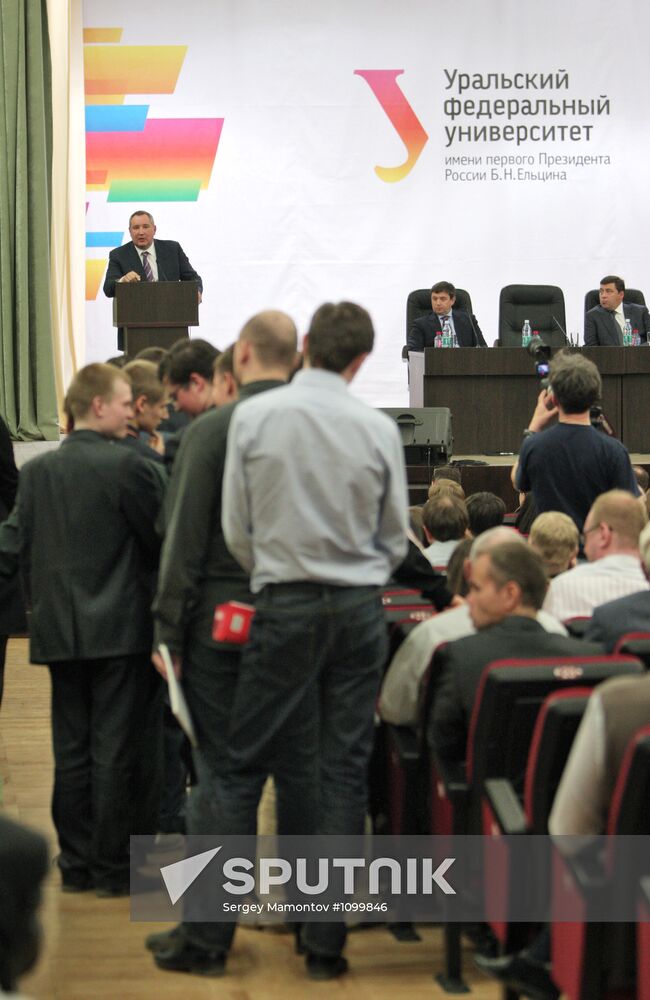 Dmitri Rogozin visits Sverdlov Region