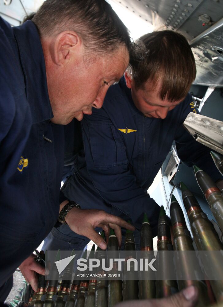 Training flights of helicopters at "Chernigov" air base