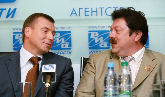 Ivanov Metelsky American football news conference RIA Novosti 