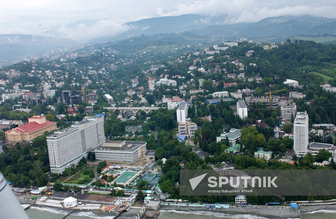 SOCHI - AERIAL VIEW OF THE CITY