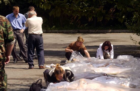 Dead Bodies Terrorist Act Beslan