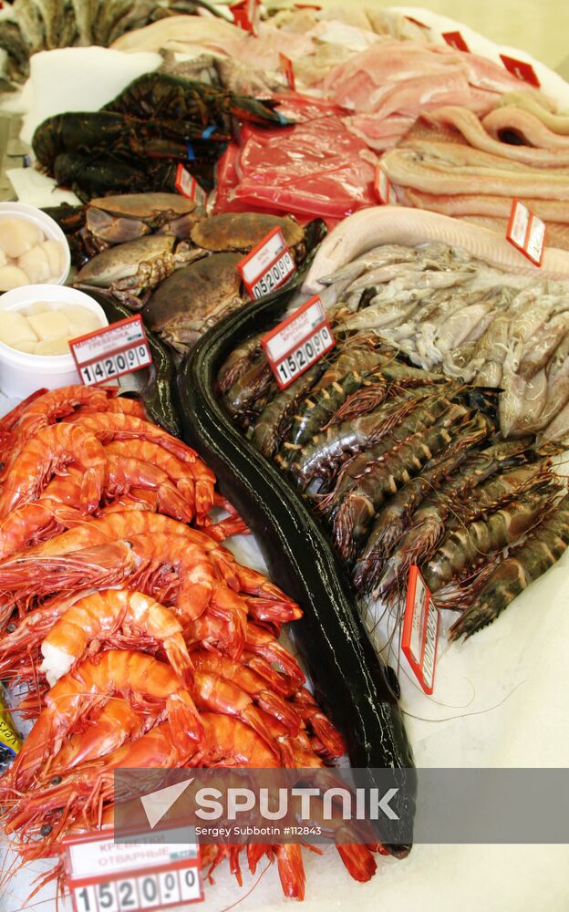 DELICACIES FISH EEL CRAYFISH SHRIMPS