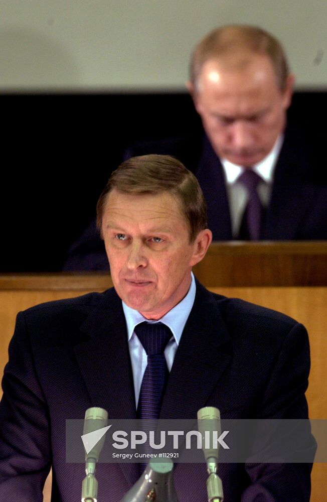 PUTIN IVANOV SENIOR OFFICERS CONFERENCE