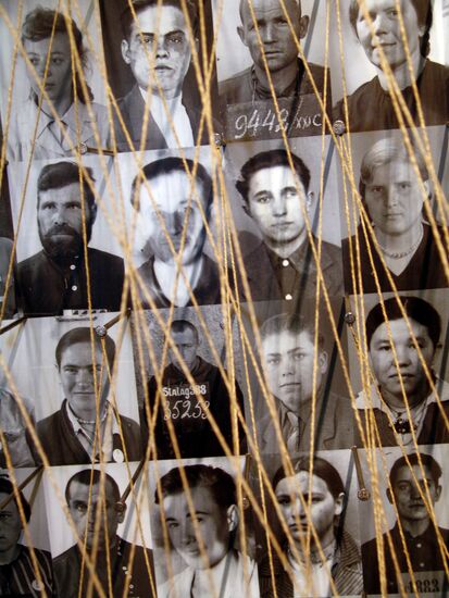 The exhibition Prisoners of the Third Reich Museum