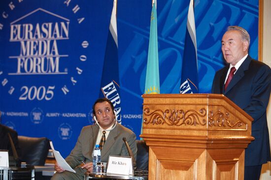 NAZARBAYEV ADDRESING MEDIA FORUM
