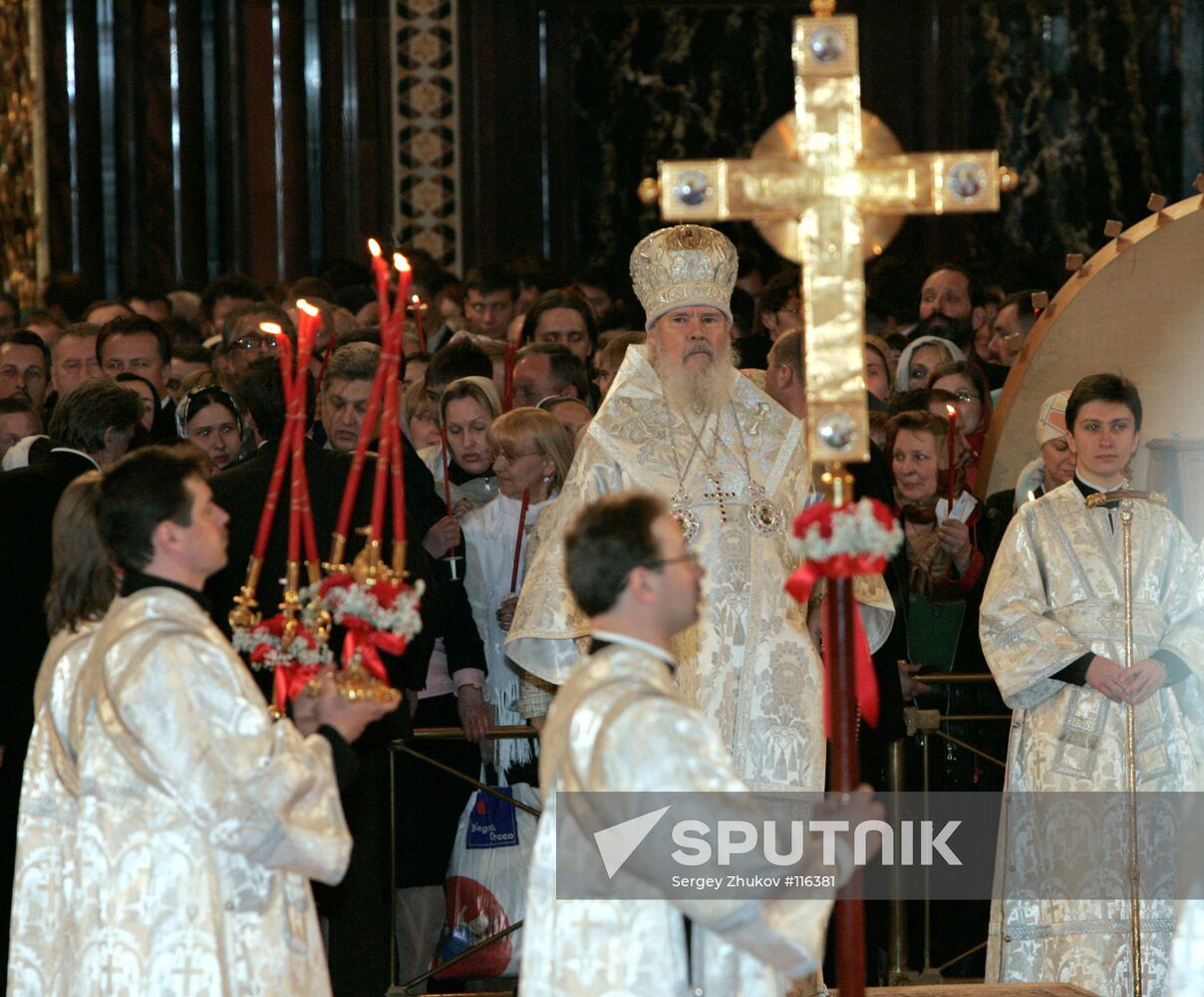 PATRIARCH EASTER CHRIST THE SAVIOUR CATHEDRAL