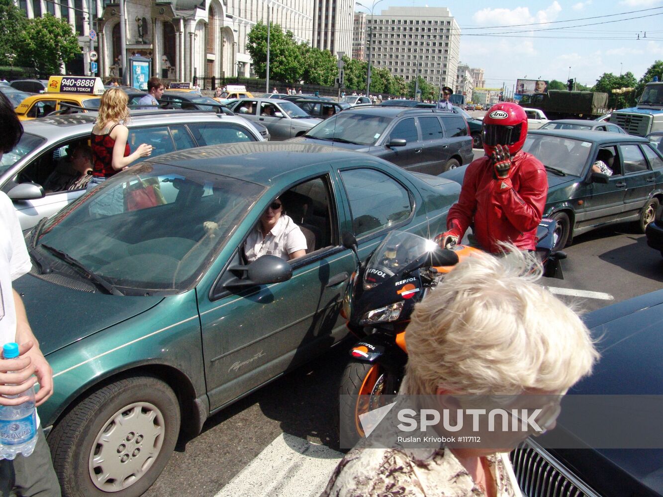 TRAFFIC JAMS MOTOR ROADS