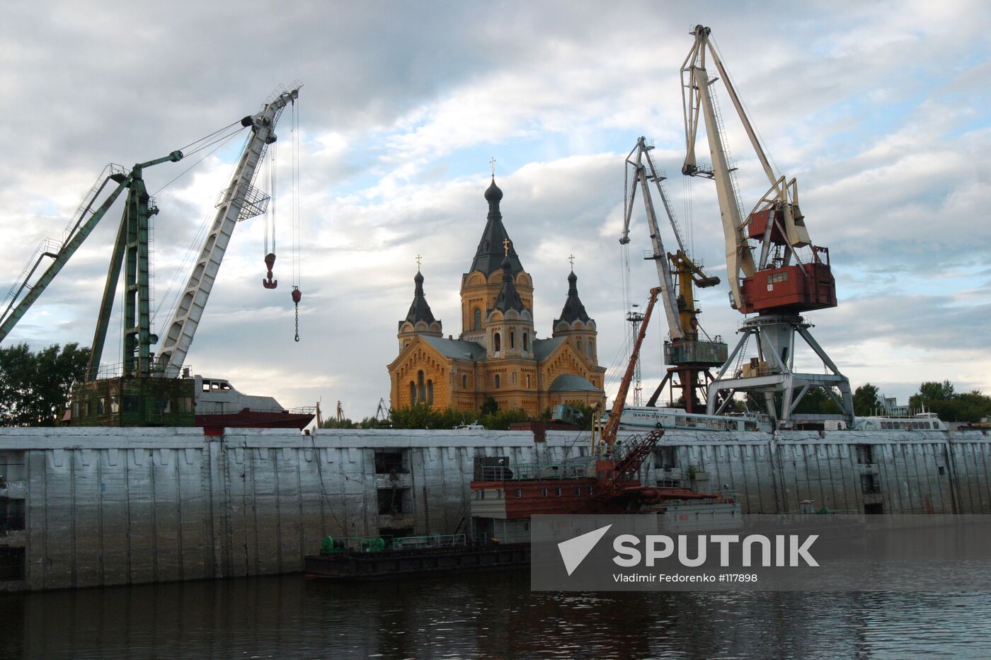 ALEXANDER NEVSKI CATHEDRAL PORT OKA RIVER