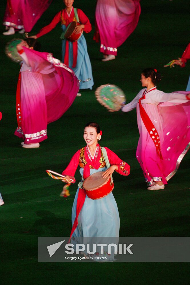 ARIRANK PAGEANT  PERFORMANCE PYONGYANG NORTH KOREA DPRK