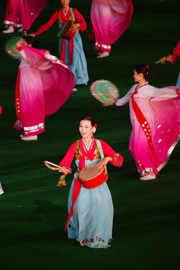 ARIRANK PAGEANT  PERFORMANCE PYONGYANG NORTH KOREA DPRK