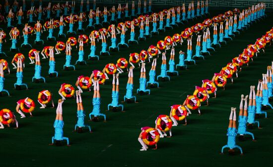  ARIRANK PAGEANT  PERFORMANCE PYONGYANG NORTH KOREA DPRK